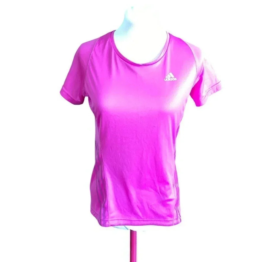 Adidas Climacool Supernova Hot Pink‎ Short-sleeve Running Shirt, Size 8